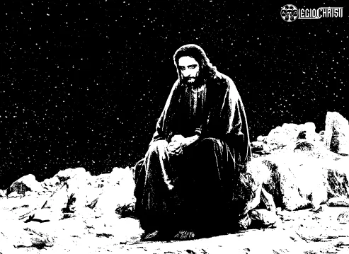 Christ in the desert with no text