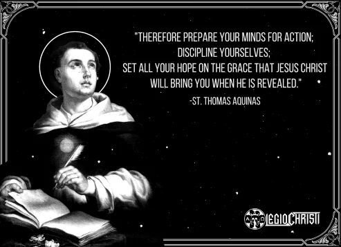 A quote by Saint Thomas Aquinas about action and discipline