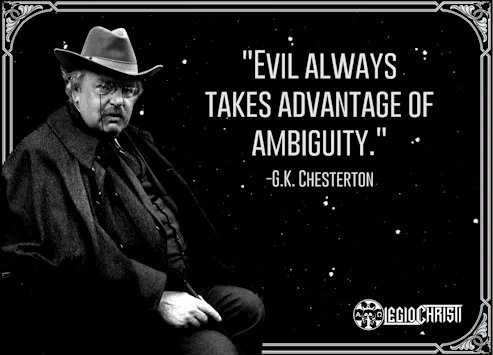 A quote by G.K. Chesterton about the devil always being in the details