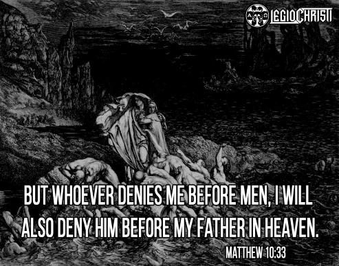 Gustave Dore's illustration of Dante's Inferno wherein Virgil shows the souls of the wrathful to Dante with a passage from the book of Matthew